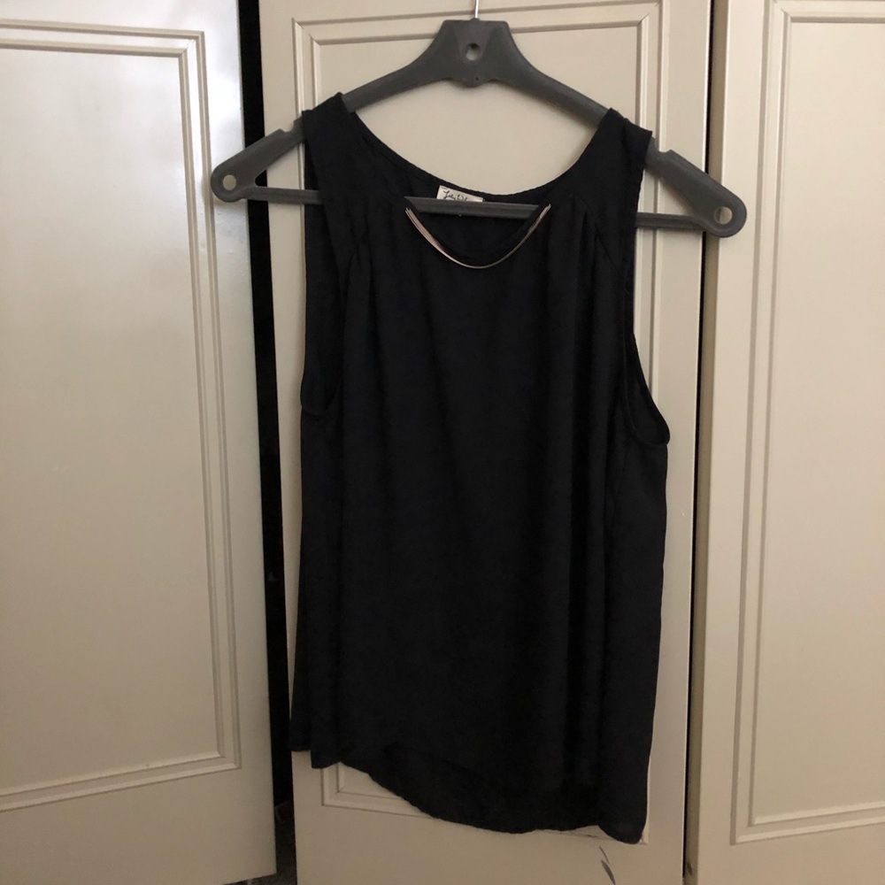 Black Sleeveless Dress Top
